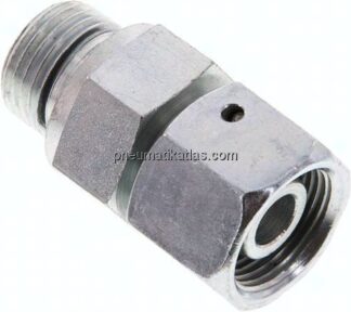 Einstellb. Schneidringverschr. G 1/2"-14 S, Stahl verzinkt