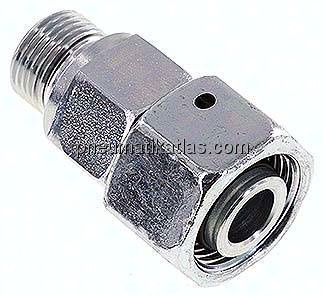 Einstellb. Schneidringverschr. G 3/8"-15 L, Stahl verzinkt