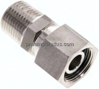 Einstellb. Schneidringverschr. 15 L-NPT 1/2", 1.4571
