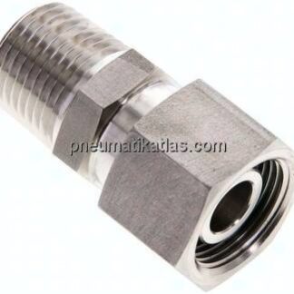 Einstellb. Schneidringverschr. 15 L-NPT 1/2", 1.4571
