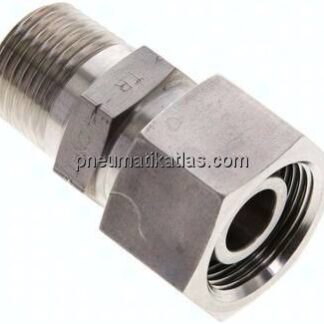 Einstellb. Schneidringverschr. 16 S-NPT 1/2", 1.4571