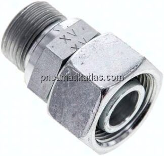 Einstellb. Schneidringverschr. M 22x1,5-18 L, Stahl verzinkt