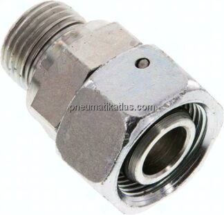 Einstellb. Schneidringverschr. G 1/2"-18 L, Stahl verzinkt