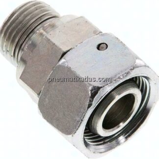 Einstellb. Schneidringverschr. G 1/2"-18 L, Stahl verzinkt