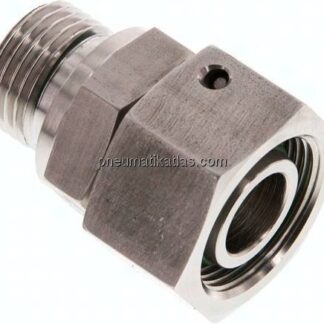 Einstellb. Schneidringverschr. G 1/2"-18 L, 1.4571