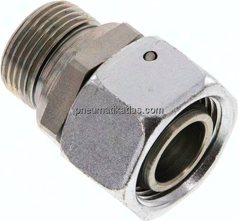 Einstellb. Schneidringverschr. G 3/4"-22 L, Stahl verzinkt