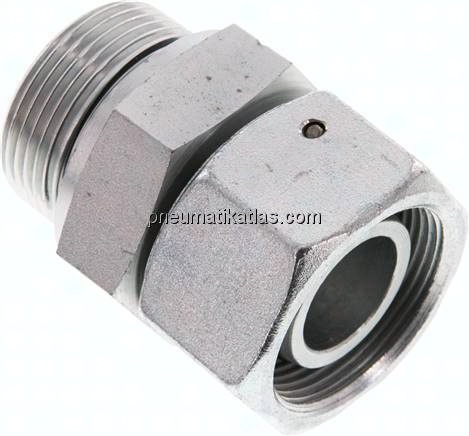 Einstellb. Schneidringverschr. G 1-1/4"-30 S, Stahl verzinkt