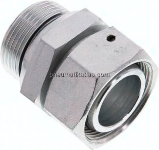 Einstellb. Schneidringverschr. G 1-1/4"-35 L, Stahl verzinkt