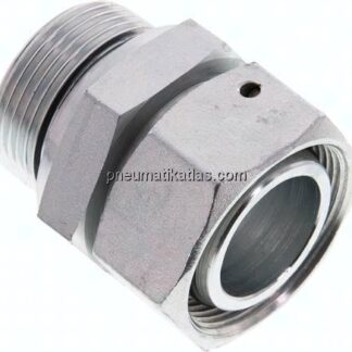 Einstellb. Schneidringverschr. G 1-1/4"-35 L, Stahl verzinkt