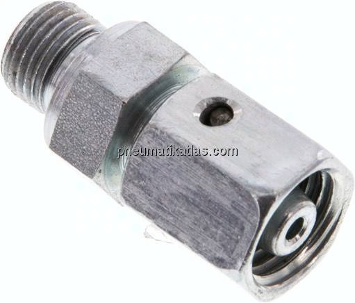 Einstellb. Schneidringverschr. G 1/8"-6 L, Stahl verzinkt