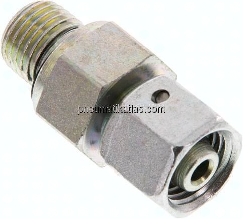 Einstellb. Schneidringverschr. G 1/4"-8 L, Stahl verzinkt
