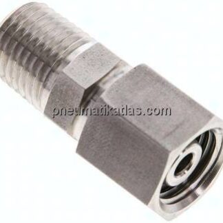 Einstellb. Schneidringverschr. 8 L-NPT 1/4", 1.4571