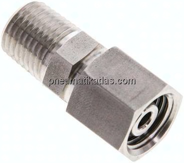 Einstellb. Schneidringverschr. 8 L-NPT 1/4", 1.4571