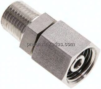 Einstellb. Schneidringverschr. 8 S-NPT 1/4", 1.4571