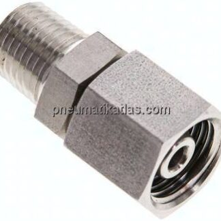 Einstellb. Schneidringverschr. 8 S-NPT 1/4", 1.4571