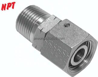 Einstellb. Schneidringverschr. 35 L-NPT 1-1/4", 1.4571