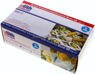 Nitril-Einmalhandschuhe, puderfrei, blau, S, 200er Box