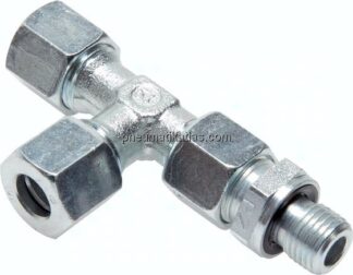 Einstellb. L-Schneidringverschraubung G 1/8"-6 L (M12x1,5), ohne Mutter & Schneidring, 1.4571