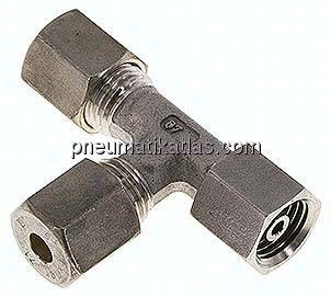 Einstellb. L-Schneidringverschraubung 6 S (M14x1,5), Klemmring 1.4571 (NC)