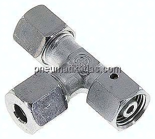 Einstellb. L-Schneidringverschraubung 8 S (M16x1,5), Stahl verzinkt