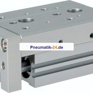 Kompaktschlitten, Kolben 8mm,Hub 10mm, mit Hubbegrenzung ausfahrend (Festanschlag)