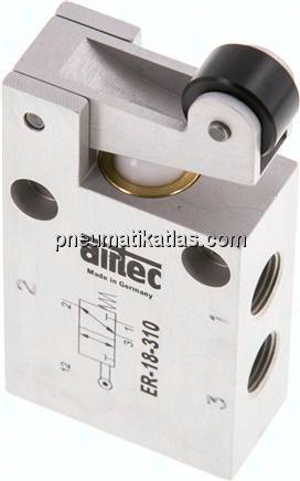 3/2-Wege (NC/NO) Endschalter mit Rollenhebel, G 1/8"