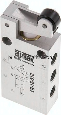 5/2-Wege Endschalter mit Rollenhebel, G 1/8"