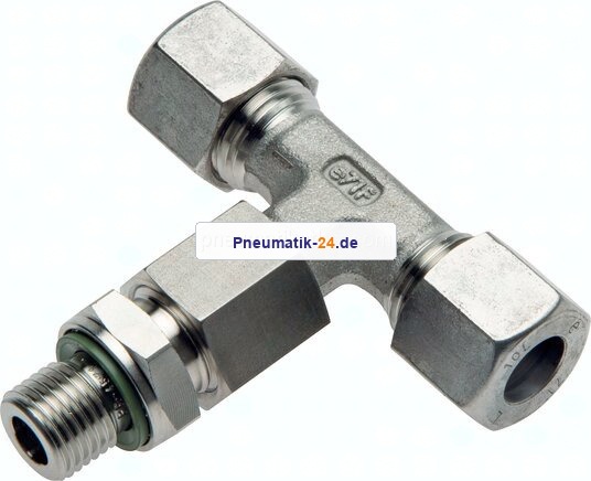 Einstellb. T-Schneidringverschraub.M 10x1-6 L (M12x1,5), 1.4571