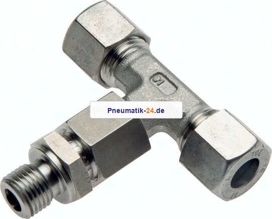 Einstellb. T-Schneidringverschraub.G 1/2"-15 L (M22x1,5), 1.4571