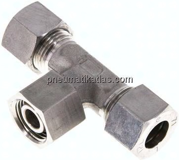 Einstellb. T-Schneidringverschraubung 12 L (M18x1,5), 1.4571