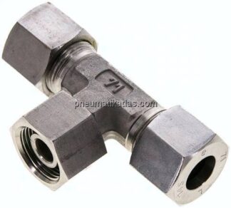 Einstellb. T-Schneidringverschraubung 14 S (M22x1,5), 1.4571
