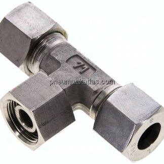 Einstellb. T-Schneidringverschraubung 14 S (M22x1,5), 1.4571