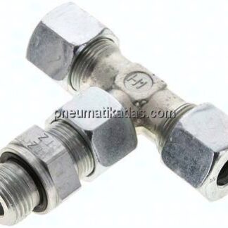 Einstellb. T-Schneidringverschraub.G 1/2"-14 S (M22x1,5), Stahl verzinkt