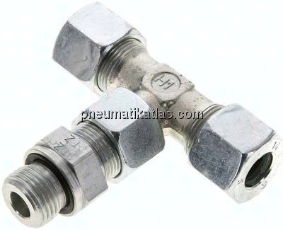 Einstellb. T-Schneidringverschraub.G 1/2"-14 S (M22x1,5), Stahl verzinkt