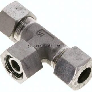 Einstellb. T-Schneidringverschraubung 16 S (M24x1,5), 1.4571
