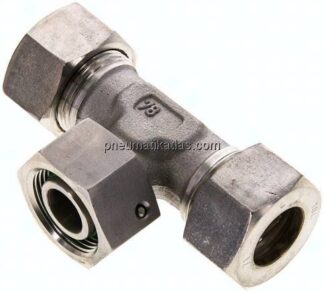 Einstellb. T-Schneidringverschraubung 18 L (M26x1,5), Klemmring 1.4571 (NC)