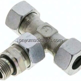Einstellb. T-Schneidringverschraub.G 1/2"-18 L (M26x1,5), Stahl verzinkt