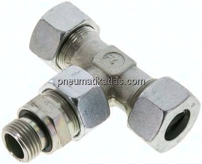 Einstellb. T-Schneidringverschraub.G 1/2"-18 L (M26x1,5), Stahl verzinkt