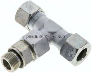 Einstellb. T-Schneidringverschraub.G 3/4"-20 S (M30x2), Stahl verzinkt