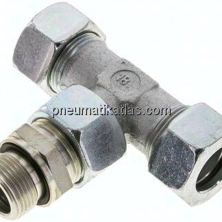 Einstellb. T-Schneidringverschraub.G 3/4"-22 L (M30x2), Stahl verzinkt