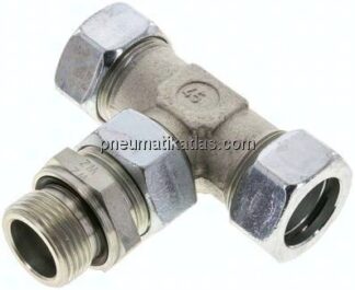 Einstellb. T-Schneidringverschraub.G 1"-28 L (M36x2), Stahl verzinkt