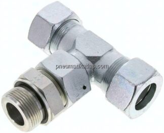 Einstellb. T-Schneidringverschraub.G 1-1/4"-30 S (M42x2), Stahl verzinkt
