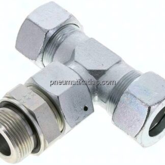 Einstellb. T-Schneidringverschraub.G 1-1/4"-30 S (M42x2), Stahl verzinkt