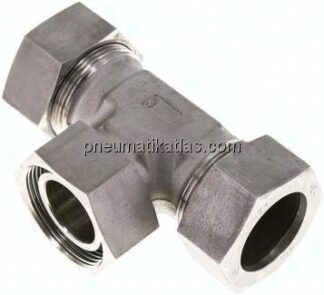 Einstellb. T-Schneidringverschraubung 35 L (M45x2), 1.4571