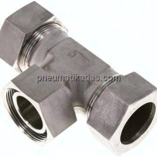 Einstellb. T-Schneidringverschraubung 35 L (M45x2), 1.4571