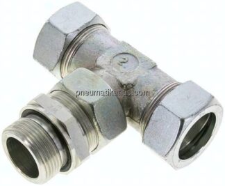Einstellb. T-Schneidringverschraub.G 1-1/4"-35 L (M45x2), Stahl verzinkt
