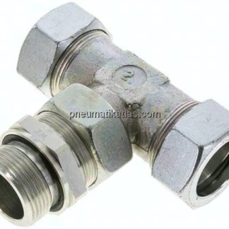 Einstellb. T-Schneidringverschraub.G 1-1/4"-35 L (M45x2), Stahl verzinkt