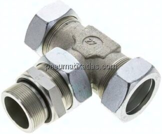 Einstellb. T-Schneidringverschraub.M 48x2-42 L (M52x2), Stahl verzinkt