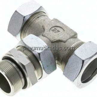 Einstellb. T-Schneidringverschraub.M 48x2-42 L (M52x2), Stahl verzinkt