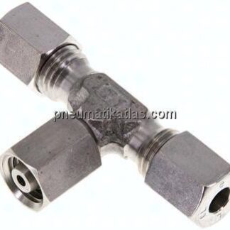 Einstellb. T-Schneidringverschraubung 6 L (M12x1,5), 1.4571
